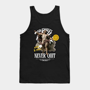 Never Quit Urban Street Style Graffiti Tank Top